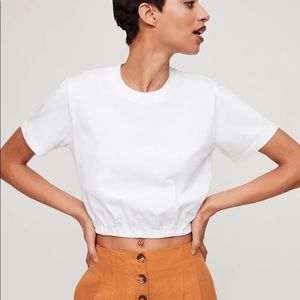 Aritzia wilfred piaf crop top